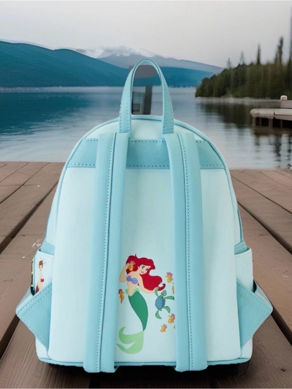 NEW Loungefly ARIEL Little Mermaid Princess Series Lenticular Window Backpack - Picture 5 of 7